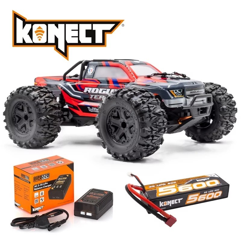 Monster Rogue Terra Brushless Green 1/10 RTR + Lipo/Charger HobbyTech Combo Hobbytech 1.ROGT.XX.RTR-PACK - 7