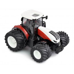 Tracteur RC rouge grosses roues avec remorque basculante 1/24 Korody  K-6643K - 2