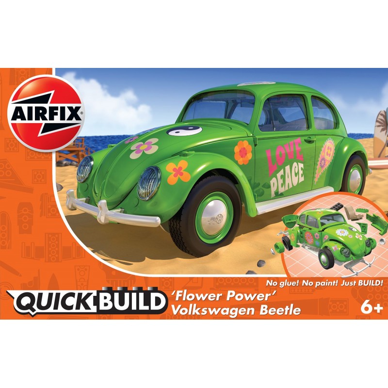 Volkswagen Coccinelle Beetle "Flower Power" - Quick Build Airfix Airfix J6031 - 1