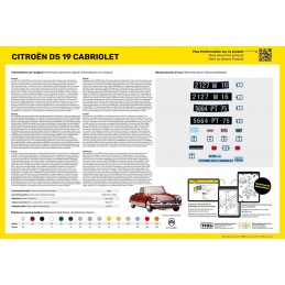 Citroën DS 19 Cabriolet 1/16 Heller + colle et peintures Heller HEL-56796 - 3