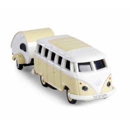 Bus Volkswagen T1 SambaBus + caravane 2.4GHz RTR 1/87 Carson Carson 500504164 - 2