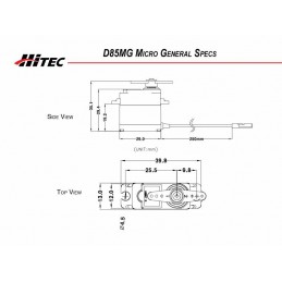 Hitec D85MG Metal Digital Servo Hitec 1-00068 - 3