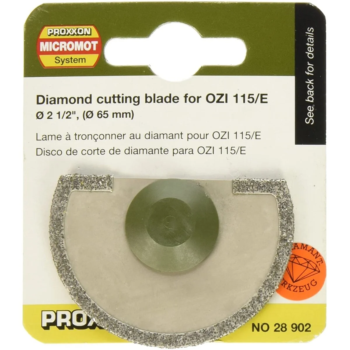 65mm diamond cutting blade for OZI/E Proxxon - PRX-28902 - PRX-28902 65mm diamond cutting blade for OZI/E Proxxon - PRX-28902 - PRX-28902