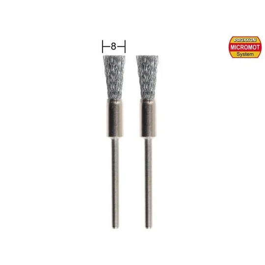 PRX-28955-Proxxon Stainless Steel Paintbrushes Ø 8 mm (x2) - PRX-28955
