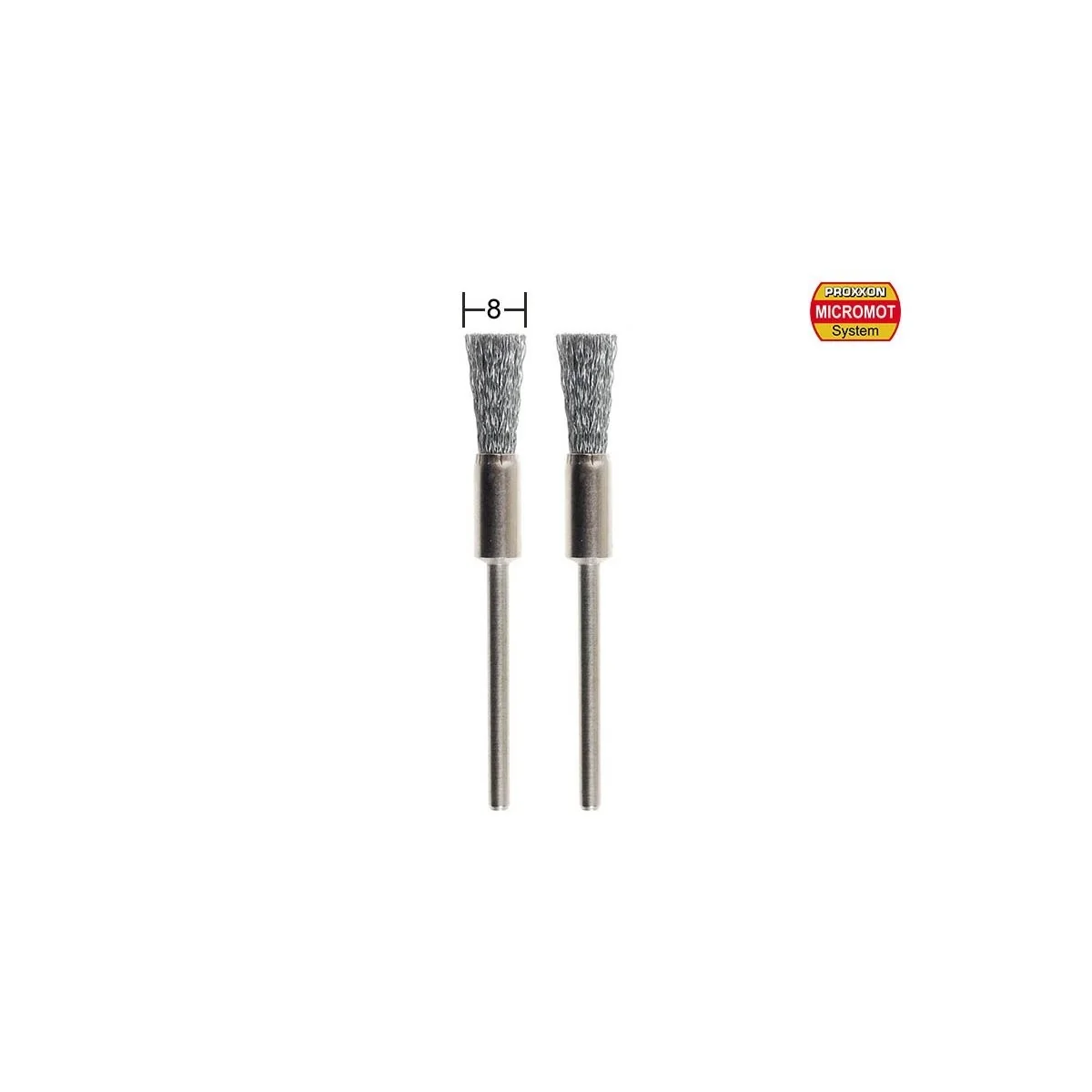 Proxxon Stainless Steel Paintbrushes Ø 8 mm (x2) - PRX-28955 - PRX-...