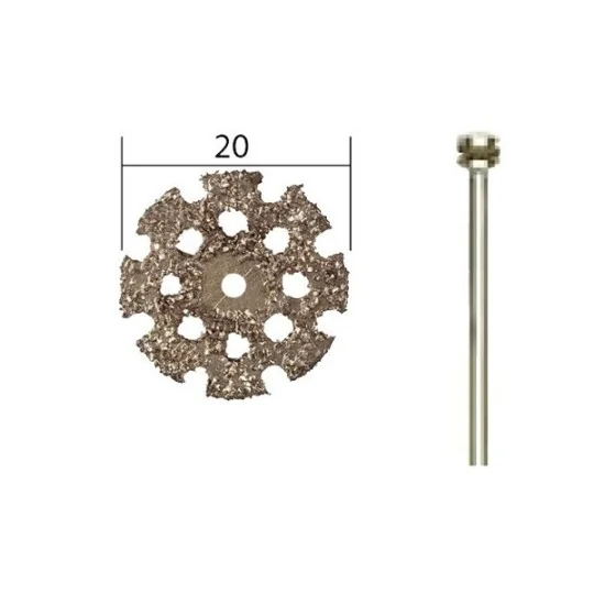 Disques à tronçonner en carbure de tungstène 20 mm + support Proxxon Proxxon PRX-28838 - 1 PRX-28838-Disques à tronçonner en carbure de tungstène 20 mm + support Proxxon - PRX-28838