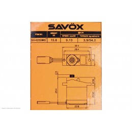 Servo micro SH-0255MG+ 16g, 3.9kg.cm, 0.13s/60° Savox Savox SH-0255MG+ - 6