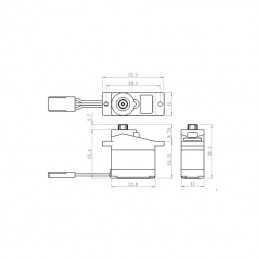 Servo micro SH-0350+ 12.3g, 2.6kg.cm, 0.16s/60° Savox Savox SH-0350+ - 4