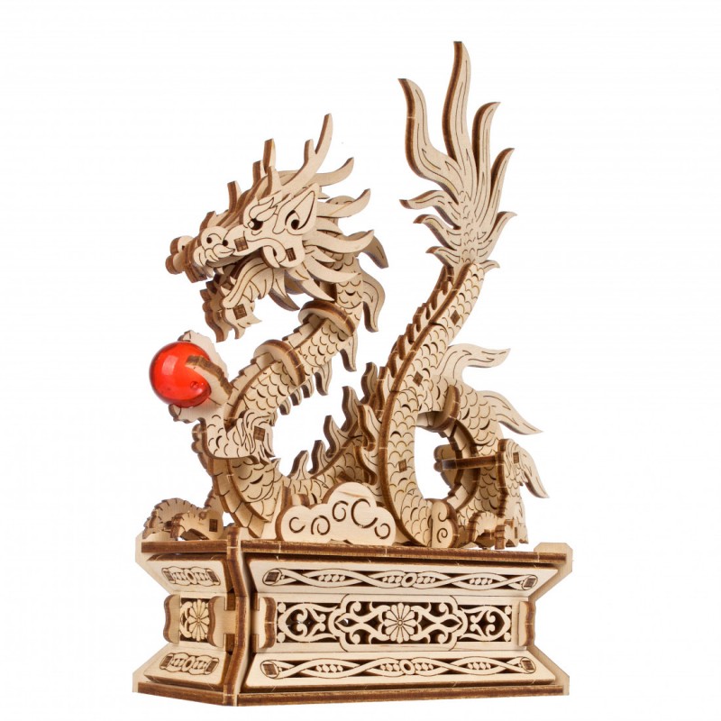 Wood Dragon Puzzle 3D Wood UGEARS UGEARS UG-70259 - 1