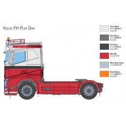 Camion Volvo FH Plat Dak 1/24 Italeri Italeri I3962 - 4