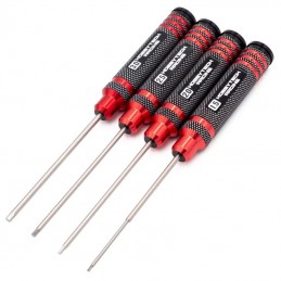 Hexag screwdriver set. aluminum 1.5 / 2 / 2.5 and 3mm Hobbytech Hobbytech HTR-411 - 1