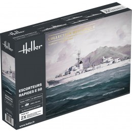 Bateaux Set de 2 Escorteurs Rapides E 50 Collection Historique 1/400 Heller Heller HEL-81093 - 1