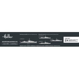 Bateaux Set de 2 Escorteurs Rapides E 50 Collection Historique 1/400 Heller Heller HEL-81093 - 5