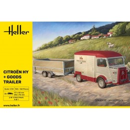 Citroën HY + 1/24 Heller trailer Heller HEL-50331 - 2