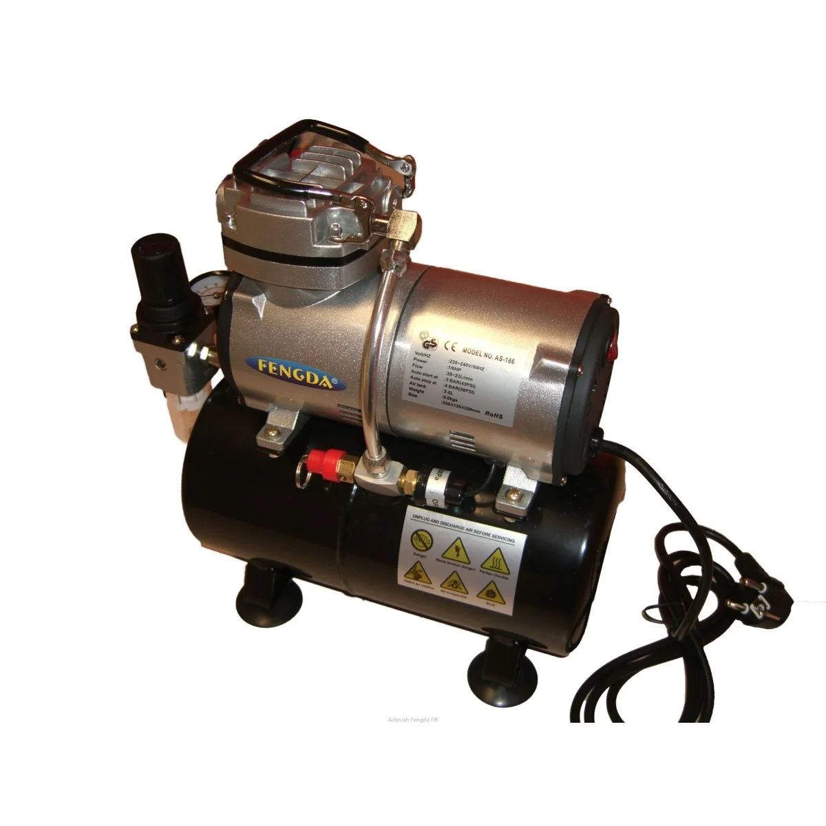 Mini TANK compressor AS-186, for airbrush, Fengda - AS-186