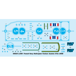 Bateau JEANNE D'ARC Porte-hélicoptères Français 2008 1/350 Trumpeter Trumpeter TR05635 - 3