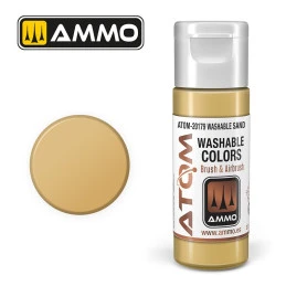 Peinture acrylique Sable 20ml ATOM WASHABLE AMMO