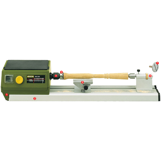 PRX-27020-DB 250 - Micro-tour à bois - Entrepointe 250mm Proxxon - PRX-27020