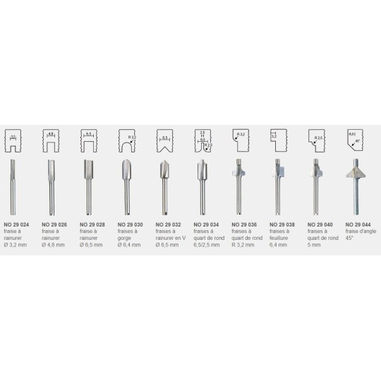 PRX-28566-OFV - Adaptateur de défonceuse, guide pour fraiser Proxxon