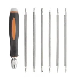 PG-Tools 12-piece precision screwdriver set with universal handle -...