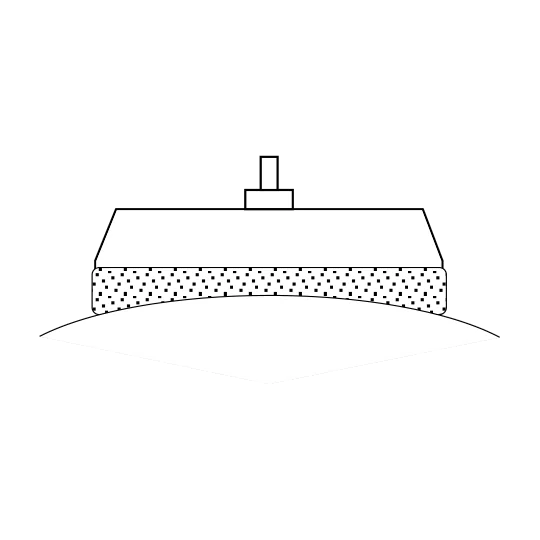 PRX-28674-Abrasive foam skate Ø 50mm, Grain 2000 (x6) Proxxon