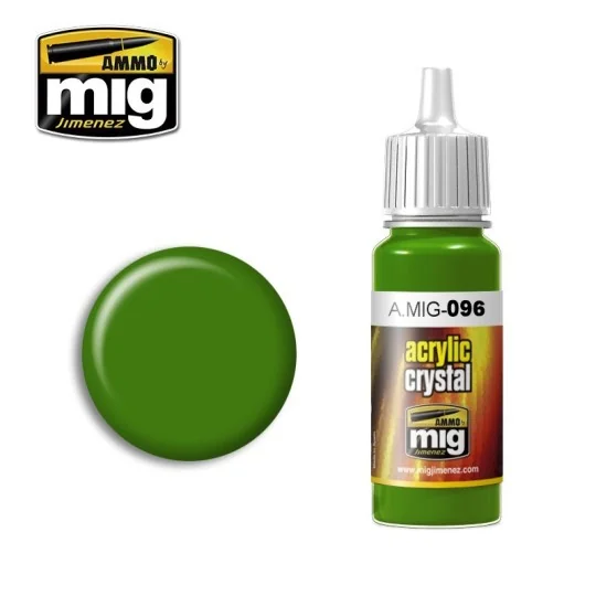 A.MIG-0096-Peinture acrylique VERT CRISTAL PÉRISCOPE (ET FEU ARRIÈRE ALLUMÉ) 17ml Mig - A.MIG-0096