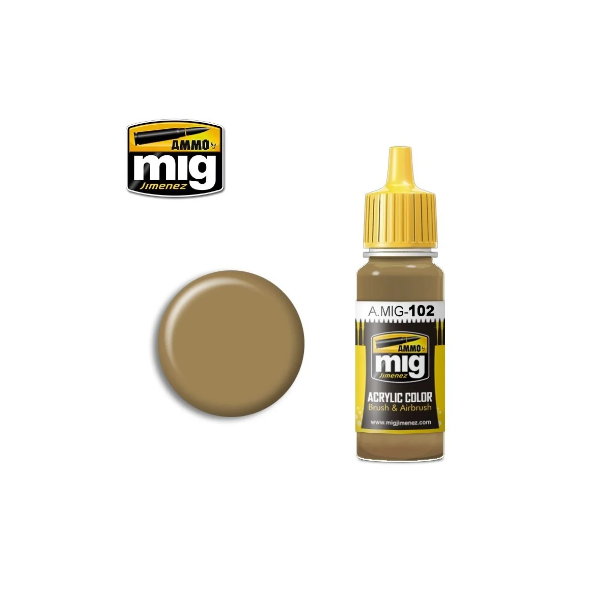 Mig Brown Ochre Acrylic Paint 17ml - A.MIG-0102 - A.MIG-0102