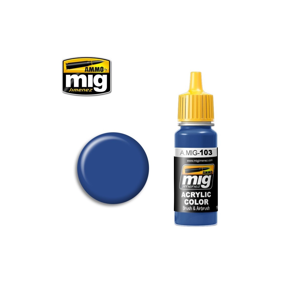 Medium Blue Acrylic Paint 17ml Mig - A.MIG-0103