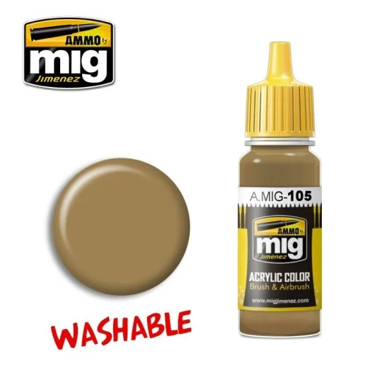 Acrylic paint, dust washable (RAL 8000) 17ml Mig - A.MIG-0105 - A.M... A.MIG-0105-Acrylic paint, dust washable (RAL 8000) 17ml Mig - A.MIG-0105