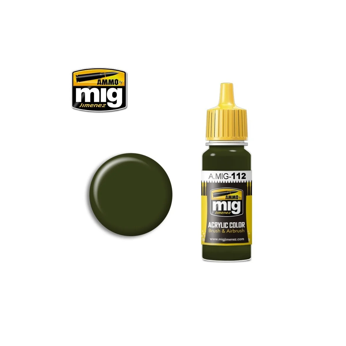 SCC 15 Acrylic Paint (BRITISH OLIVE DRAB 1944-45) 17ml Mig - A.MIG-... SCC 15 Acrylic Paint (BRITISH OLIVE DRAB 1944-45) 17ml Mig - A.MIG-...