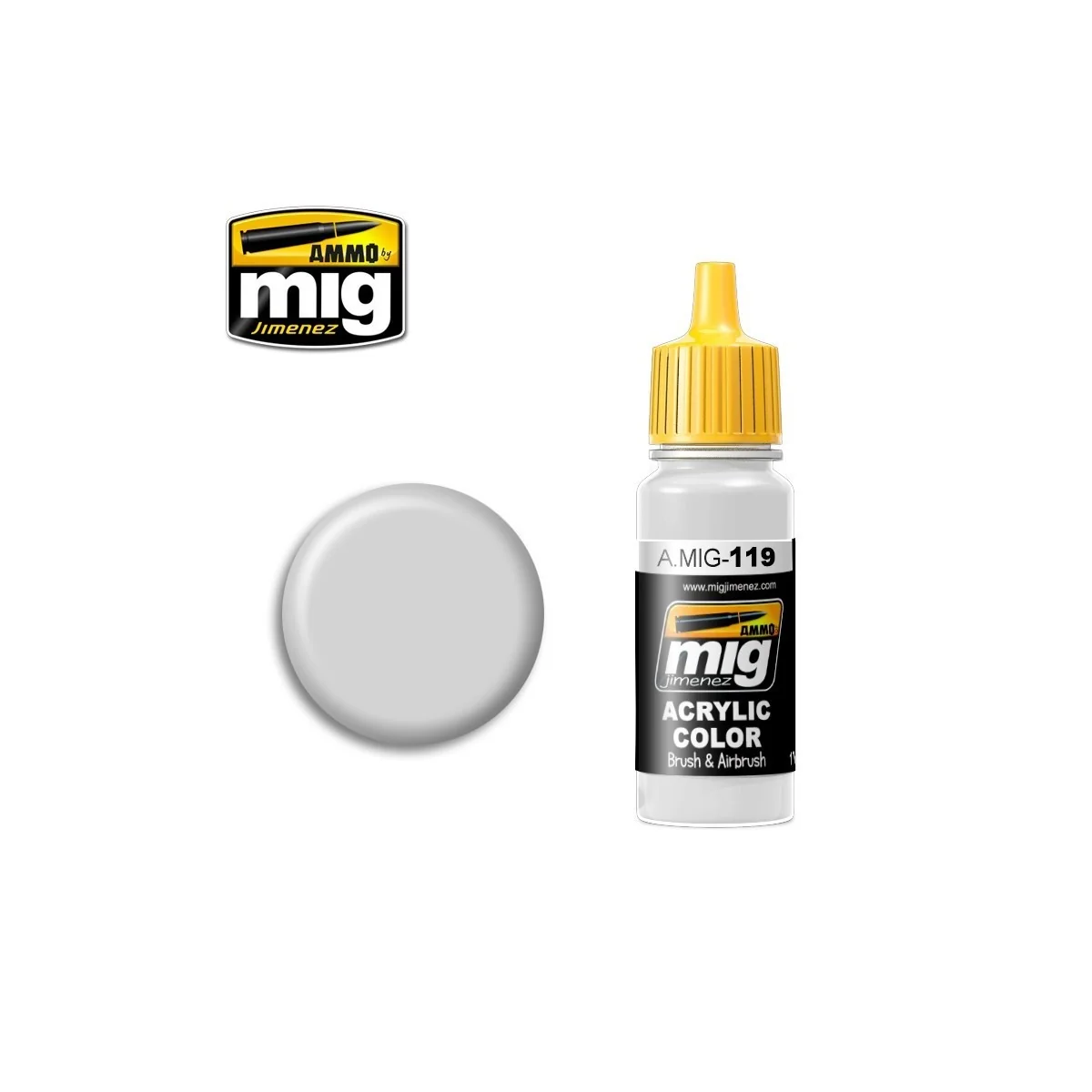 Mig Cool Grey Acrylic Paint 17ml - A.MIG-0119 - A.MIG-0119