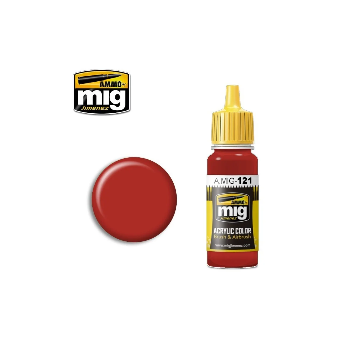 Peinture acrylique ROUGE SANG 17ml Mig AMMO - MIG Jimenez A.MIG-0121 - 1