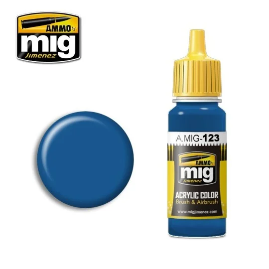 A.MIG-0123-Mig Navy Blue Acrylic Paint 17ml - A.MIG-0123