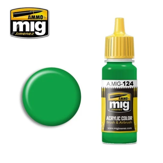 A.MIG-0124-Mig Lemon Green Acrylic Paint 17ml - A.MIG-0124