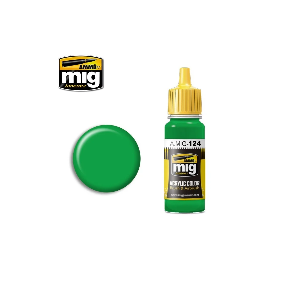 Mig Lemon Green Acrylic Paint 17ml - A.MIG-0124 - A.MIG-0124