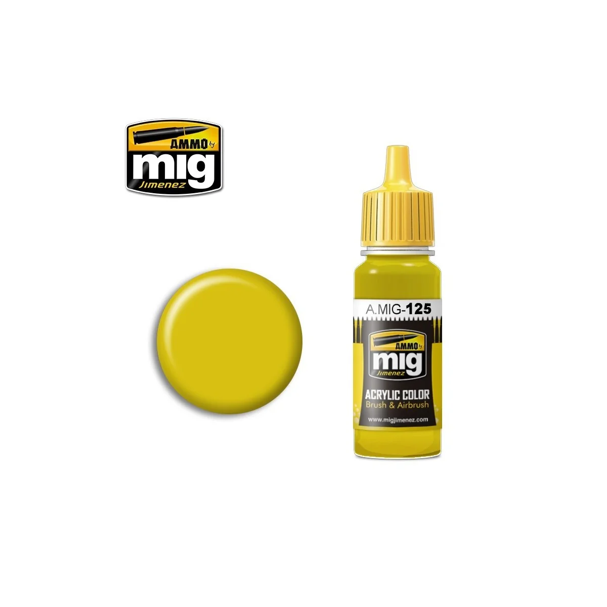 Gold Yellow Acrylic Paint (RLM 04 Yellow) 17ml Mig - A.MIG-0125 - A... Gold Yellow Acrylic Paint (RLM 04 Yellow) 17ml Mig - A.MIG-0125 - A...