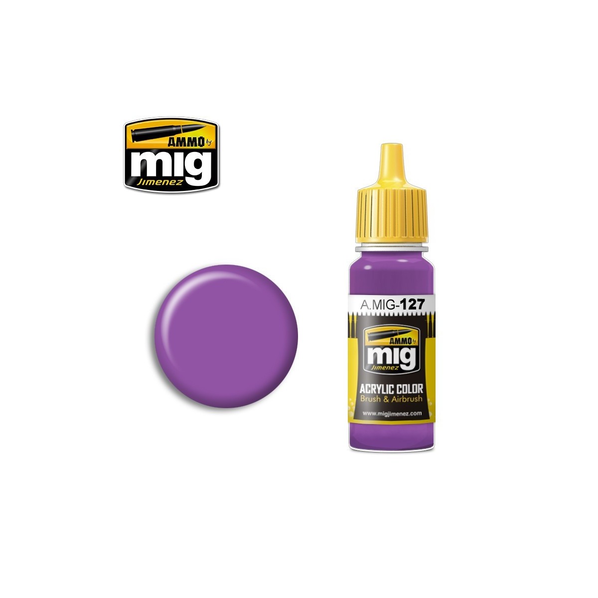 Peinture acrylique VIOLET 17ml Mig AMMO - MIG Jimenez A.MIG-0127 - 1
