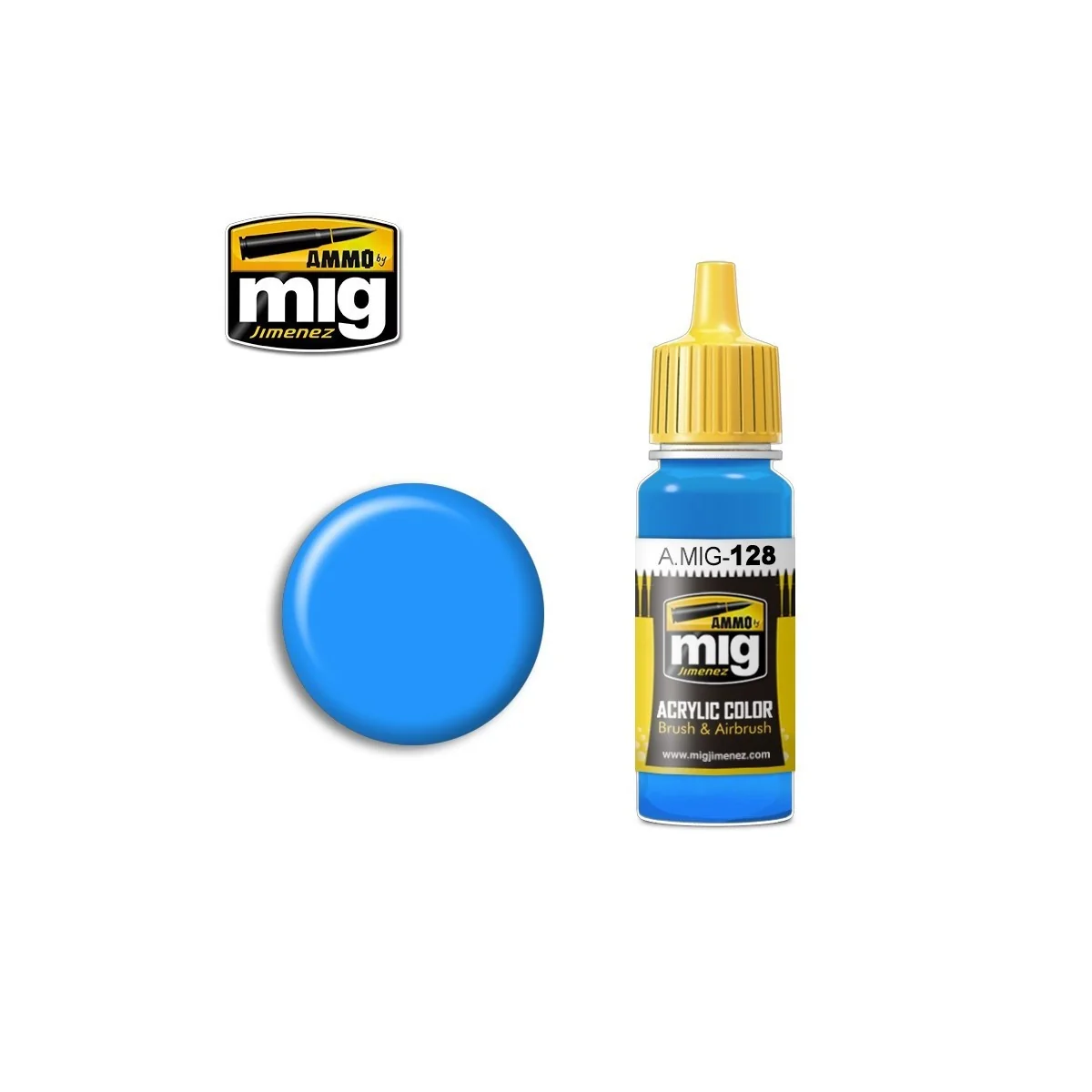 Mig CYAN acrylic paint 17ml - A.MIG-0128 - A.MIG-0128