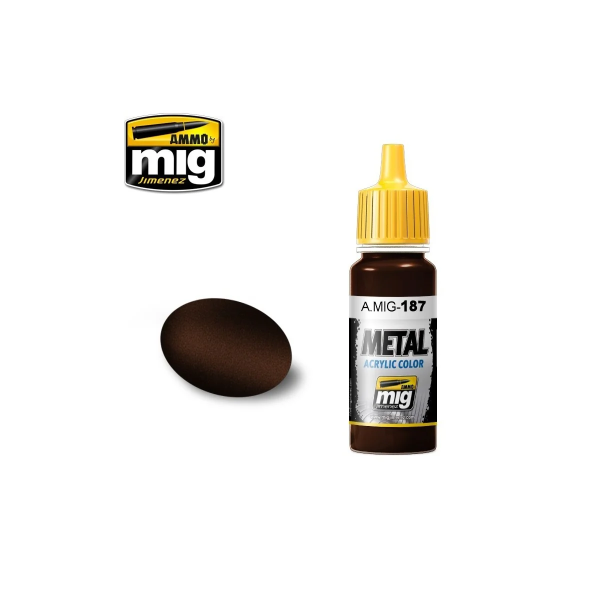 Peinture acrylique JET D'ECHAPPEMENT FER BRULE 17ml Mig AMMO - MIG Jimenez A.MIG-0187 - 1 Peinture acrylique JET D'ECHAPPEMENT FER BRULE 17ml Mig AMMO - MIG Jimenez A.MIG-0187 - 1
