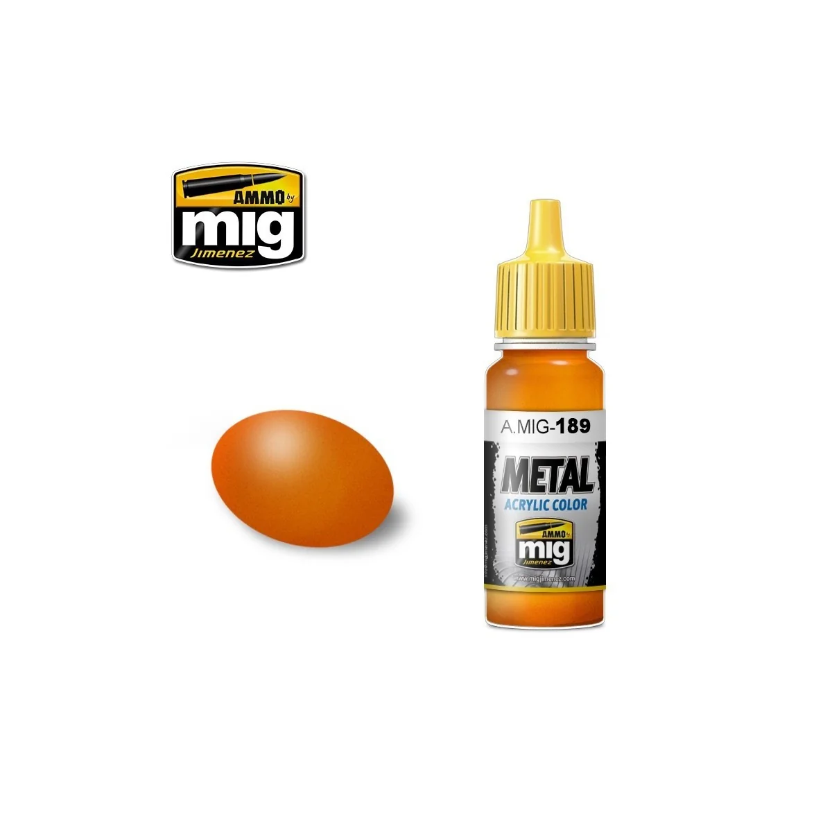 Metallic Orange Acrylic Paint 17ml Mig - A.MIG-0189 - A.MIG-0189