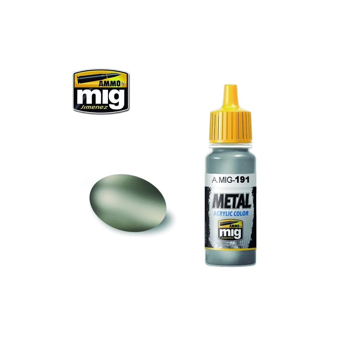 Acrylic paint STEEL 17ml Mig - A.MIG-0191 - A.MIG-0191