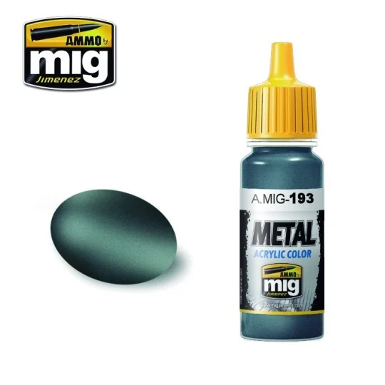 Peinture acrylique TITANE BLEU 17ml Mig AMMO - MIG Jimenez A.MIG-0193 - 1 A.MIG-0193-Peinture acrylique TITANE BLEU 17ml Mig - A.MIG-0193
