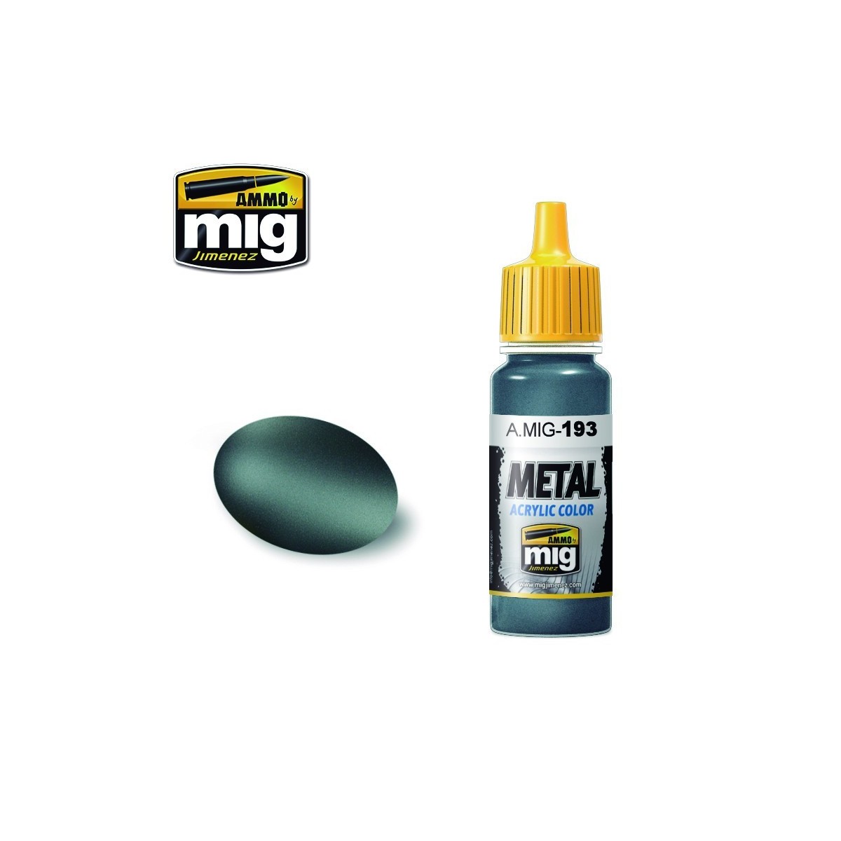 Peinture acrylique TITANE BLEU 17ml Mig AMMO - MIG Jimenez A.MIG-0193 - 1