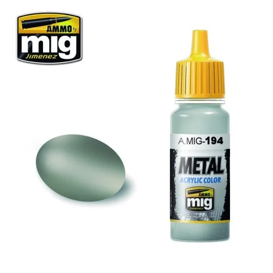 A.MIG-0194-Mig Matte Aluminum Acrylic Paint 17ml - A.MIG-0194