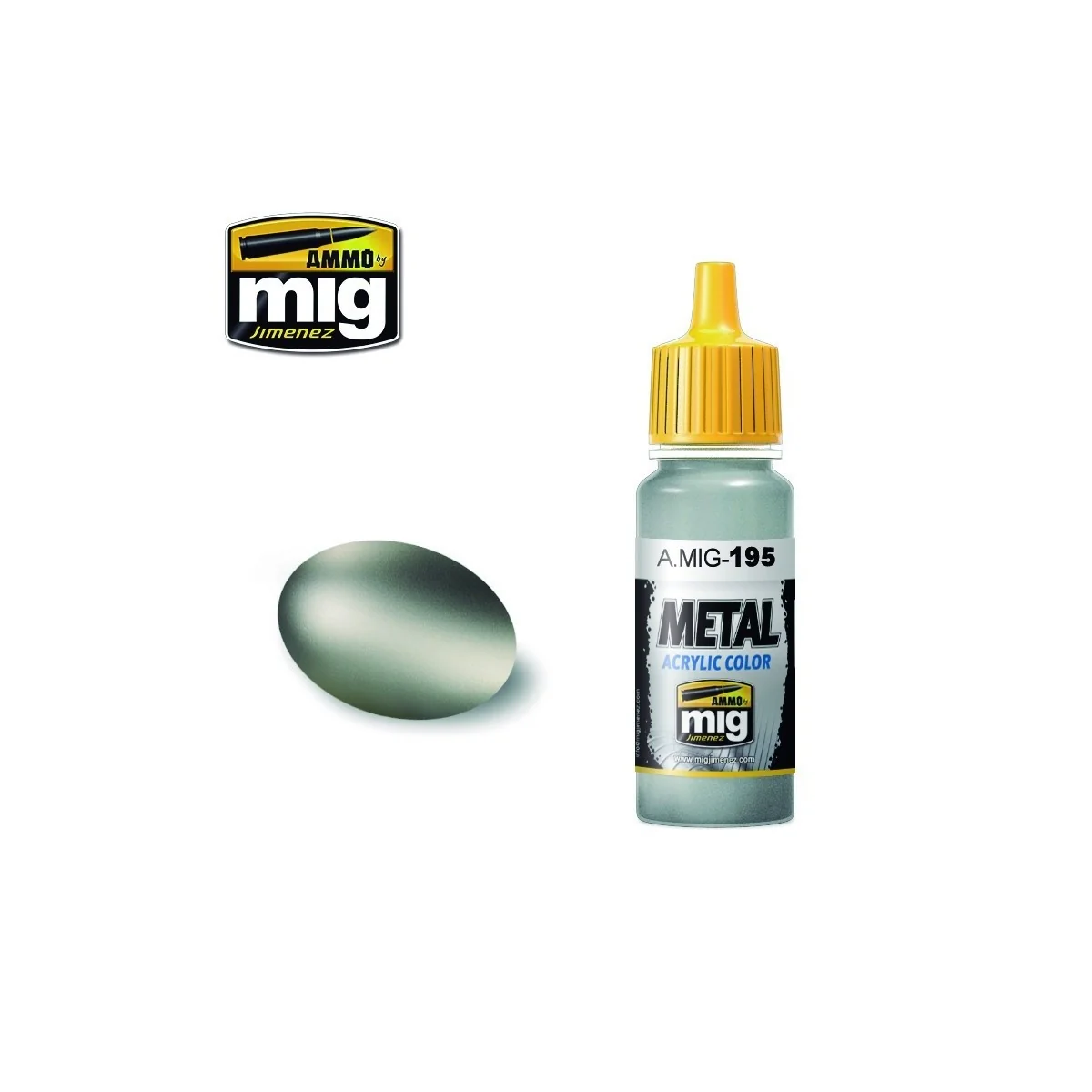 Silver acrylic paint 17ml Mig - A.MIG-0195 - A.MIG-0195
