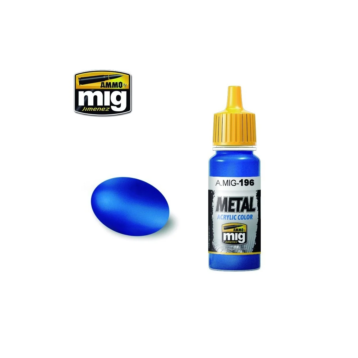 Metallic Blue Ogive Acrylic Paint 17ml Mig - A.MIG-0196 - A.MIG-0196