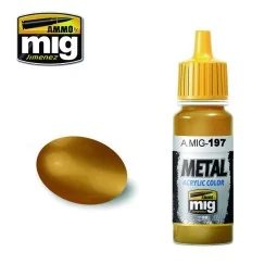 Brass acrylic paint 17ml Mig - A.MIG-0197 - A.MIG-0197
