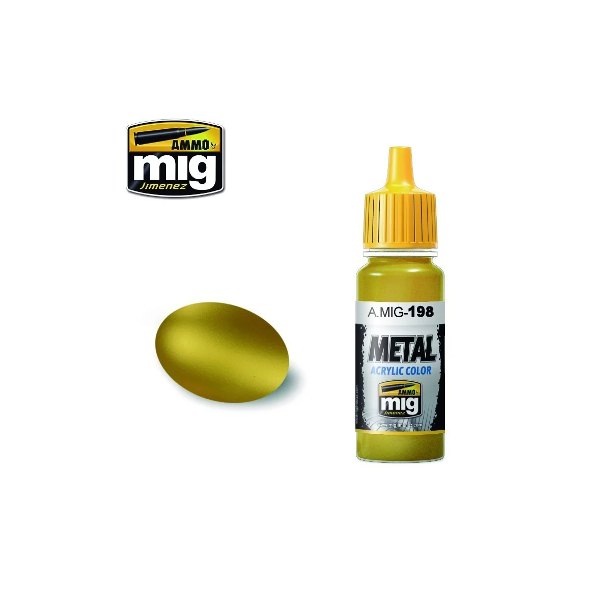 Gold acrylic paint 17ml Mig - A.MIG-0198 - A.MIG-0198