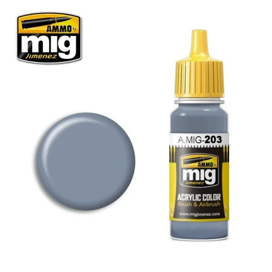 A.MIG-0203-FS 36375 GHOST GREY LIGHT COMPASS 17ml Mig Acrylic Paint - A.MIG-0203