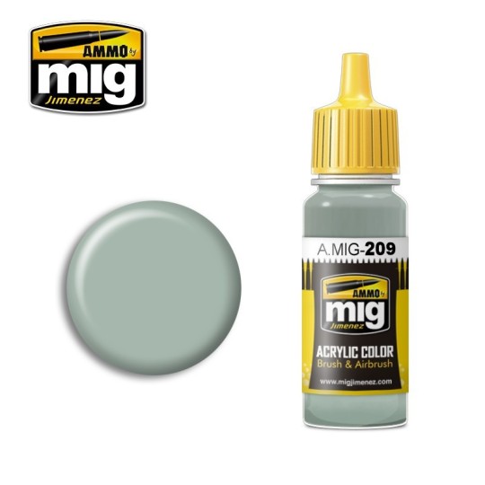 Mig FS 36495 Light Grey Acrylic Paint 17ml - A.MIG-0209 A.MIG-0209-Mig FS 36495 Light Grey Acrylic Paint 17ml - A.MIG-0209